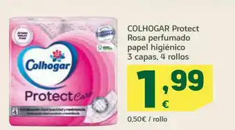 HiperDino Protect rosa perfumado papel higienico 3 capas , 4 rollos colhogar oferta