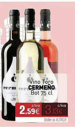 Cuevas Cash Vino Toro Cermeño oferta