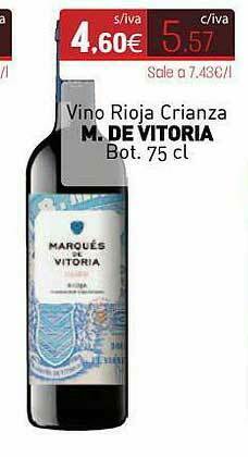 Cuevas Cash Vino Rioja Crianza M. De Vitoria oferta
