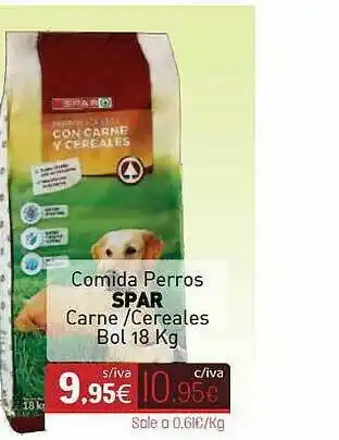 Cuevas Cash Comida Perros Spar Carne Cereales Bol oferta