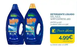Supermercados La Despensa Wipp detergente liquido gel azul wipp express 28d oferta