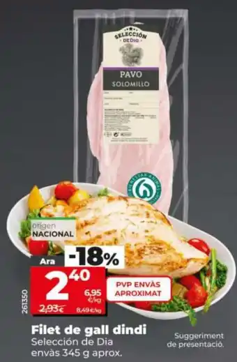 Selección de Día filet de gall dindi