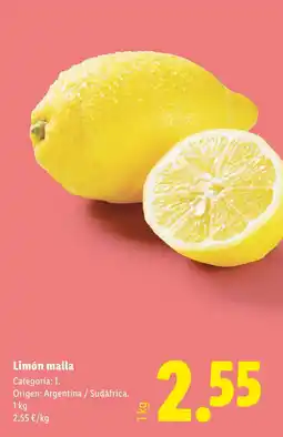 Lidl Limón malla oferta