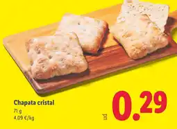 Lidl Chapata cristal oferta