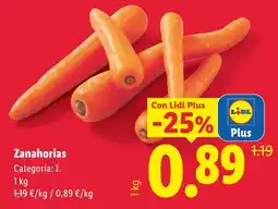 Lidl Lidl Zanahorias oferta