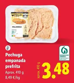 Lidl Pollo milanesa oferta