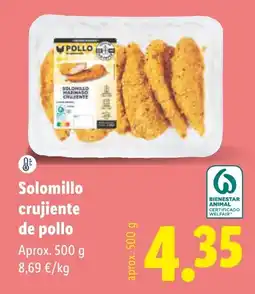 Lidl Pollo solomillo crujiente oferta