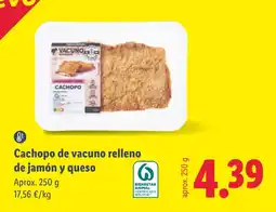 Lidl Cachopo de vacuno relleno de jamón y queso oferta