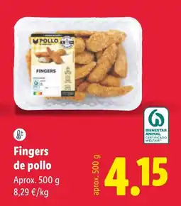 Lidl Fingers de pollo oferta