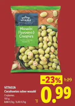 Lidl VITASIA Cacahuetes sabor wasabi oferta