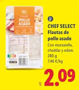 Lidl Chef select flautas de pollo asado oferta
