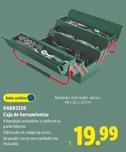 Lidl Parkside caja de herramientas oferta