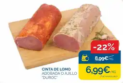 Cash Ecofamilia Cinta de lomo adobada o ajillo duroc oferta