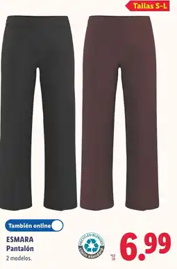 Lidl Esmara pantalón oferta
