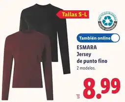 Lidl Esmara jersey de punto fino oferta