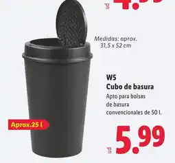Lidl W5 cubo de basura oferta