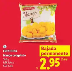 Lidl Freshona mango congelado oferta