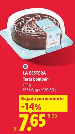 Lidl La Cestera tarta bombón oferta