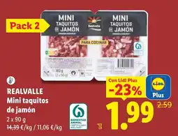 Lidl Realvalle mini taquitos de jamón oferta