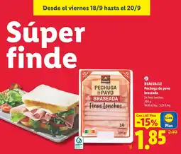 Lidl Realvalle pechuga de pavo braseada oferta