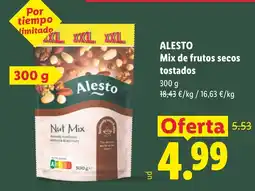 Lidl Alesto mix de frutos secos tostados oferta