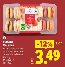 Lidl Vitasia Macarons oferta