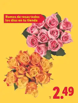 Lidl Ramos de rosas oferta