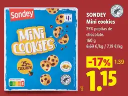 Lidl Sondey mini cookies oferta