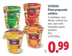 Lidl VITASIA Plato preparado asiático oferta