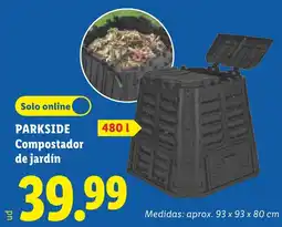 Lidl Parkside compostador de jardín oferta