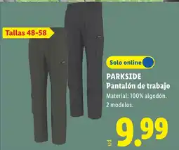 Lidl Parkside pantalón de trabajo oferta