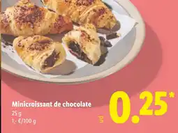 Lidl Minicroissant de chocolate oferta