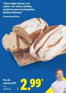 Lidl Pan de centeno 67% oferta