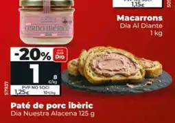 Maxi Dia Dia Nuestra Alacena paté de porc ibèric oferta