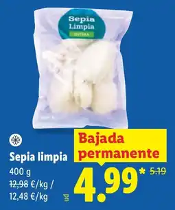Lidl Sepia limpia oferta