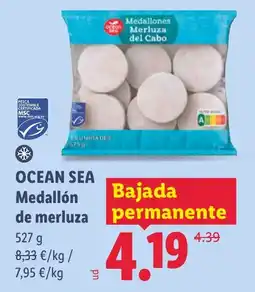 Lidl Ocean Sea medallón de merluza oferta