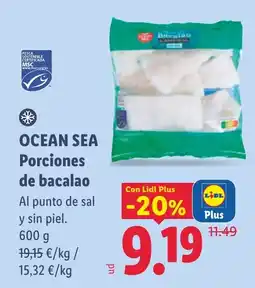 Lidl Ocean sea porciones de bacalao oferta