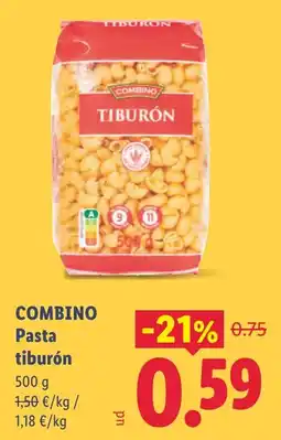 Lidl Combino pasta tiburón oferta