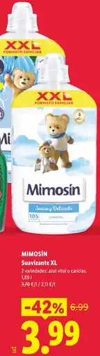 Lidl Mimosin suavizante xl oferta