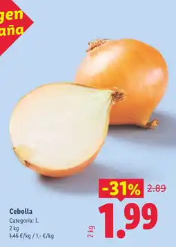 Lidl Cebolla oferta