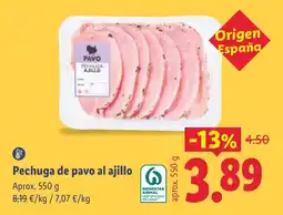 Lidl Pavo pechuga ajillo oferta