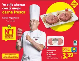 Lidl Lidl hamburguesa de vacuno de raza frisona oferta