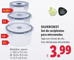 Lidl Silvercrest set de recipientes para microondas oferta