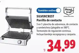 Lidl Silvercrest parrilla de contacto oferta