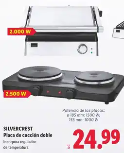 Lidl Silvercrest Placa de cocción doble oferta