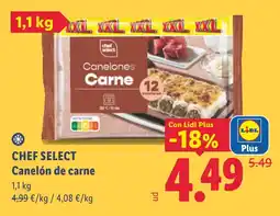 Lidl Chef Select Canelón de carne oferta