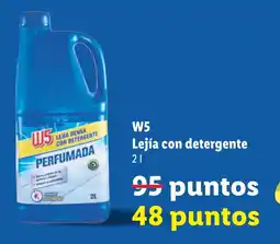 Lidl W5 lejía con detergente perfumada oferta