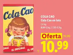 Lidl Cola Cao Cola Cao en lata oferta