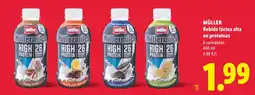 Lidl müller bebida láctea alta en proteínas oferta