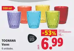 Lidl Tognana vasos oferta